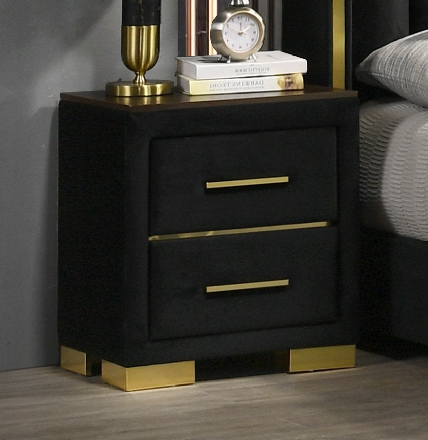 Black Velvet Nightstand