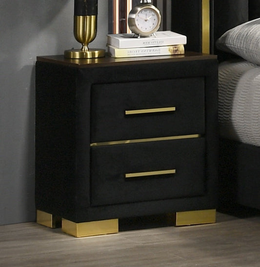 Black Velvet Nightstand