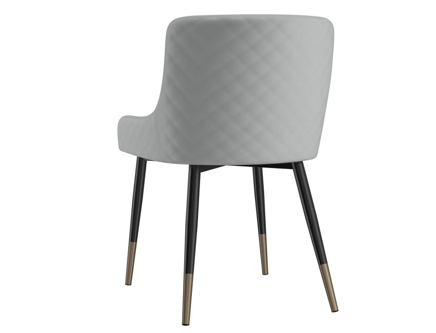 Grey and Black Dining Chair (Set of 2)