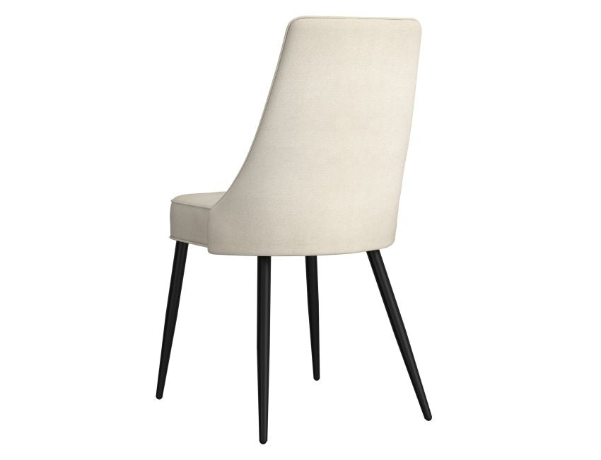 Beige and Black Dining Chair (Set of 2)