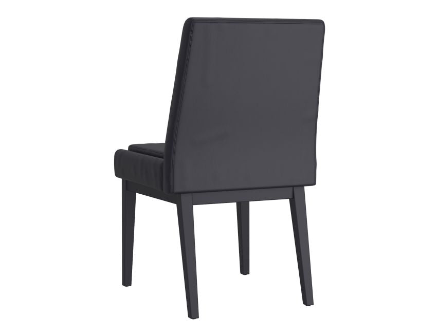 Black Faux Leather Dining Chair (Set of 2)