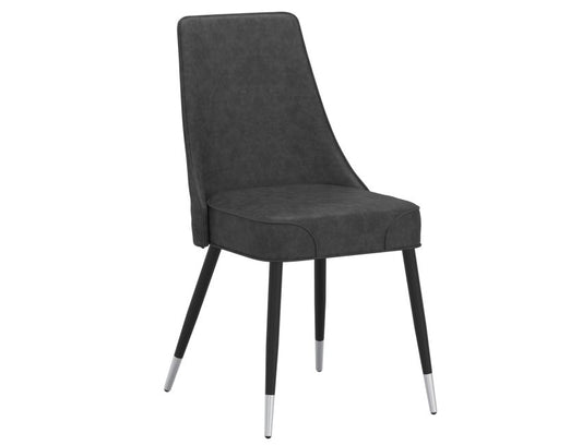 Vintage Grey and Black Dining Chair (Set of 2)