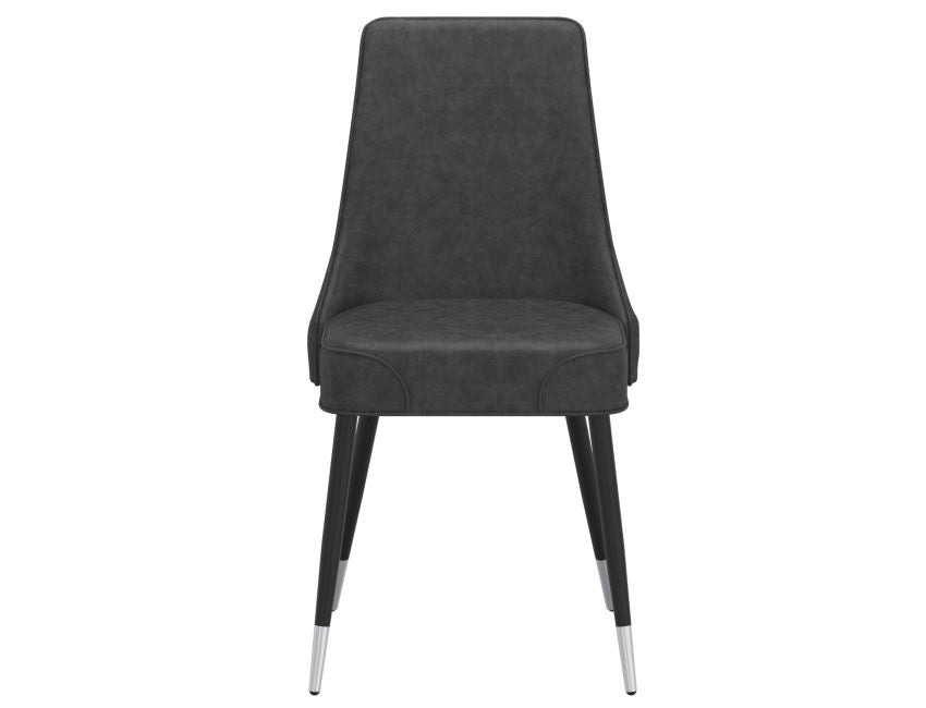 Vintage Grey and Black Dining Chair (Set of 2)