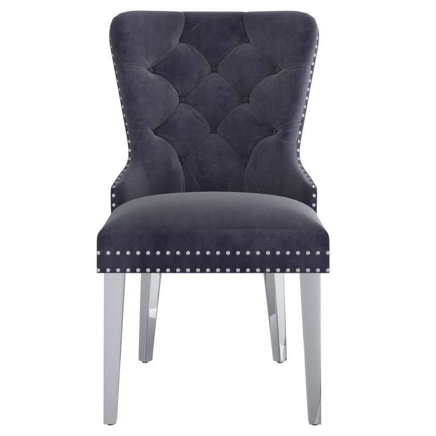 Velvet Dining Chairs (Set of 2)