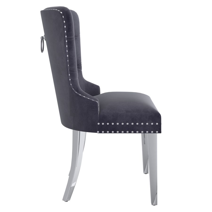 Velvet Dining Chairs (Set of 2)