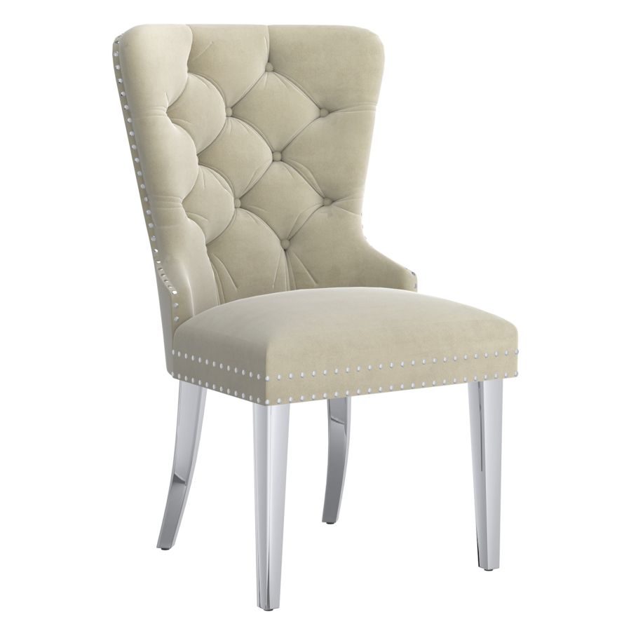 Velvet Dining Chairs (Set of 2)
