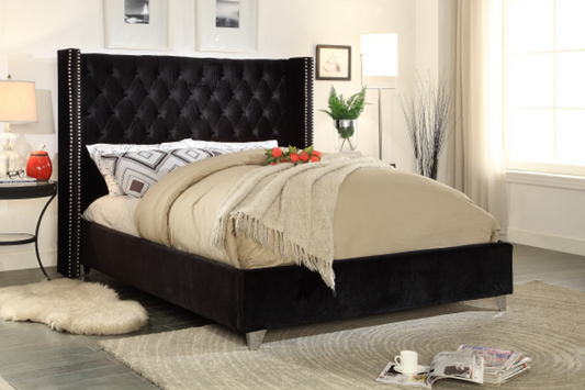 Velvet Tufted Bed