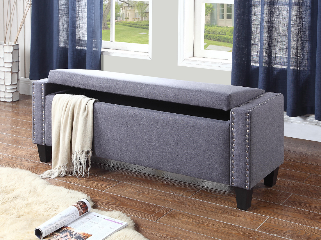 Fabric Storage Bench