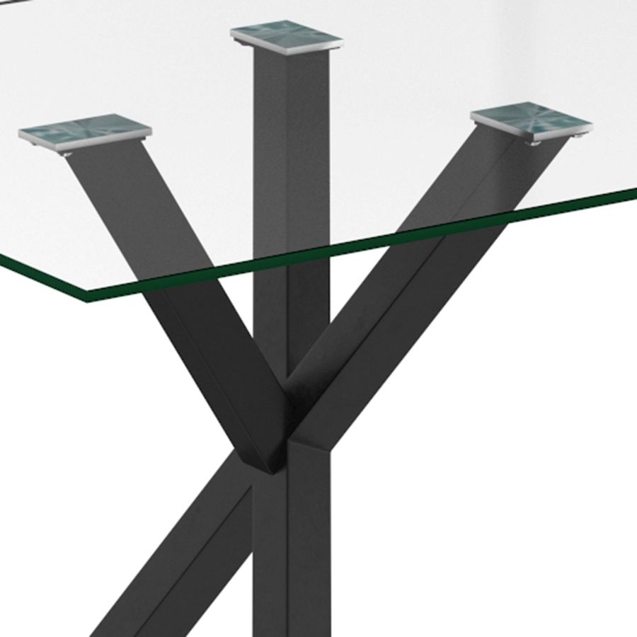 Geometric Glass Table