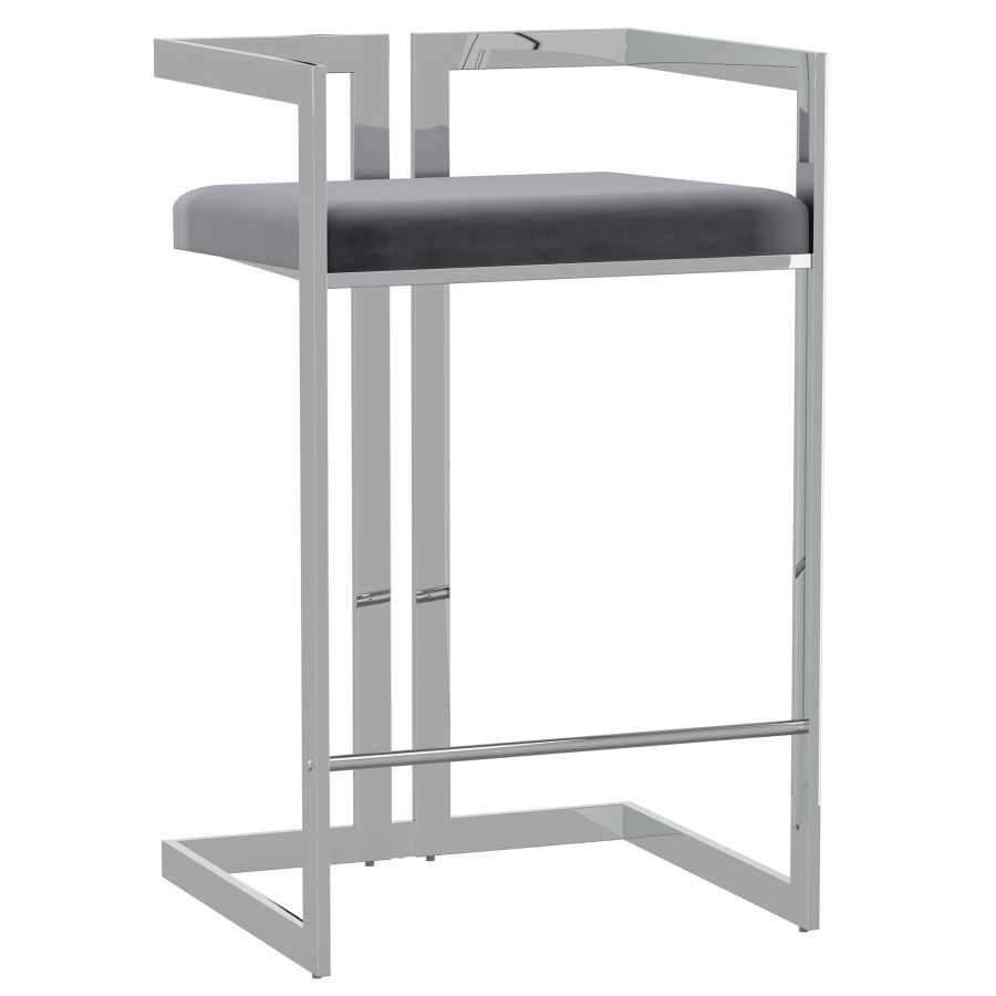 Black and Silver Stool