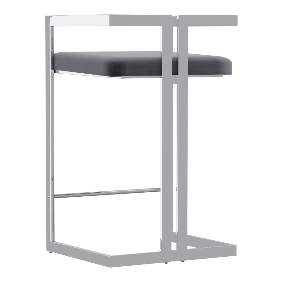 Black and Silver Stool