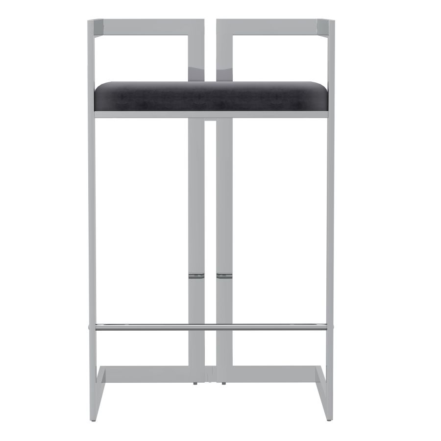 Black and Silver Stool