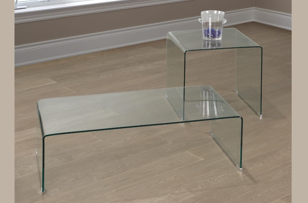 Glass Coffee Table and End Table (Sold Seperately)