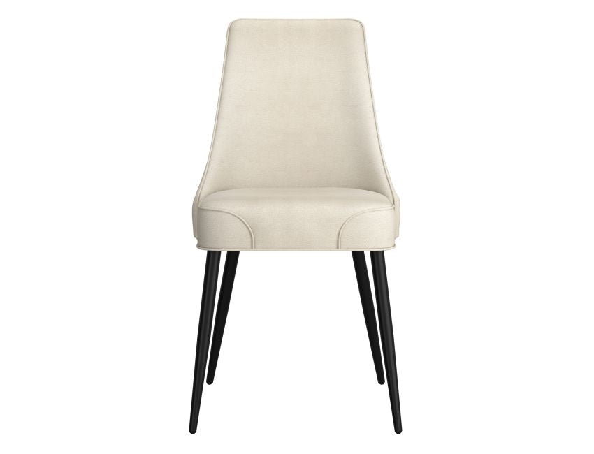 Beige and Black Dining Chair (Set of 2)