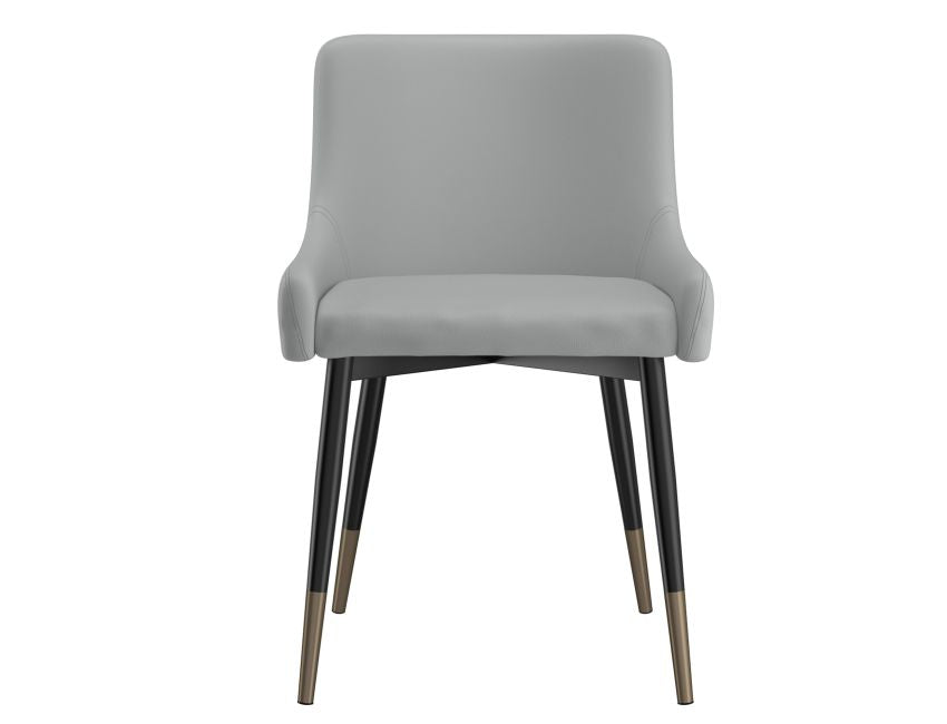 Grey and Black Dining Chair (Set of 2)