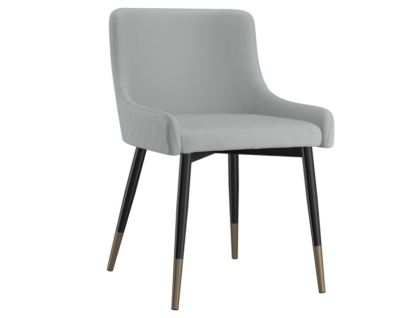 Grey and Black Dining Chair (Set of 2)