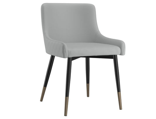 Grey and Black Dining Chair (Set of 2)