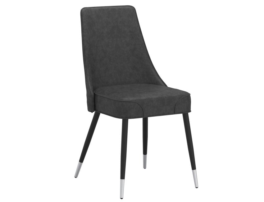 Vintage Grey and Black Dining Chair (Set of 2)